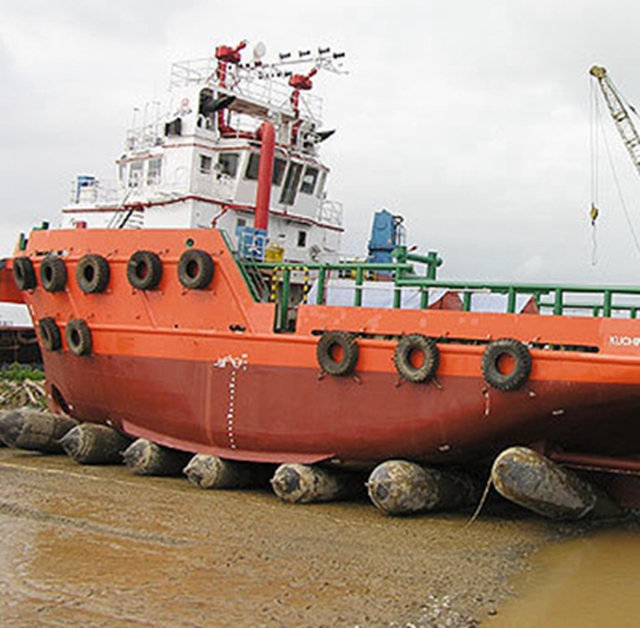 marine rubber floating airbag for ship launching landing